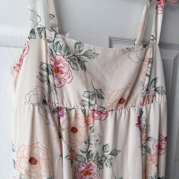 Torrid Midi Chiffon Empire Waist Dress Size 0 - Picture 2 of 6